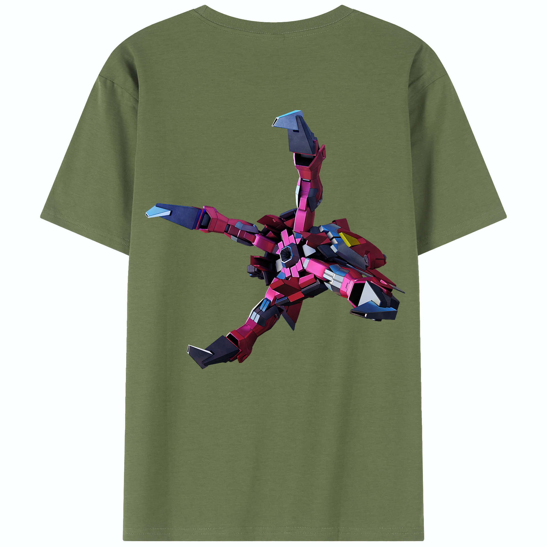 （画像用） 機動戦士ガンダム Mobile Suit Gundam 綿100％半袖Tシャツ（背面プリント）